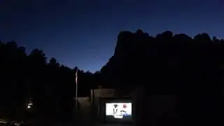 Evening Lighting Ceremony, Mount Rushmore National Memorial, South Dakota