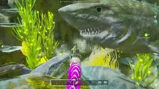 Ark Survival Ascended Island map hard water cave, fail, fail, fail, dead, dead, dead, can we do it.