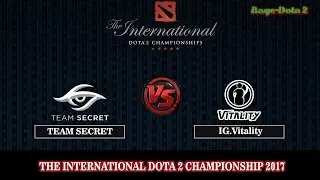 Team Secret VS iG.Vitality BO2 ( Game 2) | DOTA 2 The International 7 (TI7) 2017