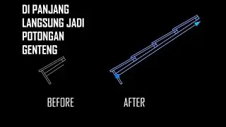 TUTORIAL SECTION ATAP GENTENG DYNAMIC BLOCK AUTOCAD