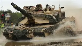 Abrams Tanks at Defender Europe 22