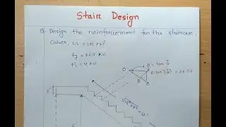 Reinforcement Stair Design Calculation Bangla Tutorial - Part 01