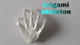 Hand skeleton! Origami hand skeleton
