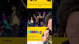 COLDPLAY NO BRASIL AINDA ESSE ANO? 😱 #coldplay #coldplaybrasil