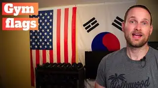 Put up my gym flags!!