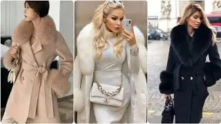 popular winter fur jacket coat collection for girls#winter& women 2023