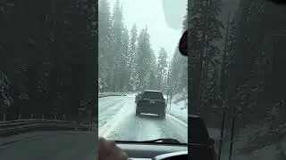Simple Living Driving in Snowy Mountains I-88 I-89 California Relaxing Music