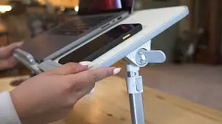 Adjustable Ergonomic Laptop Cooling Table with Fan