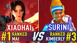 SF6 🤜 XIAOHAI (#1 Ranked Mai) vs SURINI (#3 Ranked Kimberly) 🤛 SF6 High Level Gameplay