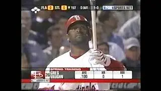 Marlins vs Cardinals (3-25-2004, Spring Training)