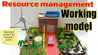 Resource management working model project /solar energy wind energy rainwater  #resourcemanagement