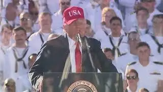 AWKWARD MOMENT: Trump INVOKES Obama&rsquo;s name, Navy RESPONDS WITH SILENCE