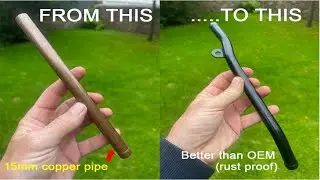 Making a complicated steel radiator pipe with end beads & bracket