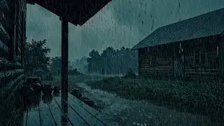 Replace Your Sleep Meds With The Rainy Night Sounds On Creaky Tin Roof - Thunderstorm Ambience