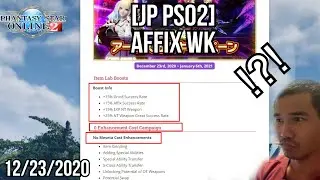 [Jp] PSO2 - Part 2 of Events and... Affix Week Boost?!