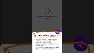 Account-related issue. UPI payment or not allowed on either your account type #phonepe #trending