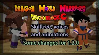 Minecraft DBC Dragon World Warriors new skilltree for 1.2.0