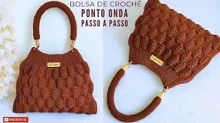Bolsa de croch&ecirc; com ponto ondas: elegante, f&aacute;cil e perfeita para iniciantes &ndash; passo a passo