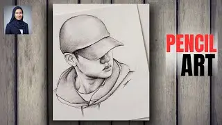 Realistic Pencil Sketch Tutorial: Boy Wearing a Hoodie and Cap | How to Draw a Boy with Cap