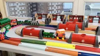 Brio 4 Subway tunnel Chuggington wooden Thomas the Tank Engine Train Railway educational toy
