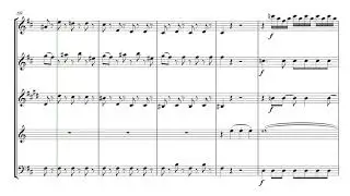 Allegro from Horn Concerto No. 1 K412 (for Wind Quintet)