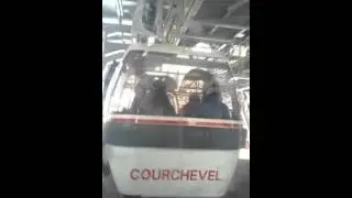 Telecabine du jardin alpin à courchevel 1850