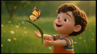 Tomo and the Injured Butterfly 🦋✨| Tomo&rsquo;s Magical Meadow Adventure | Kindness Story for Children