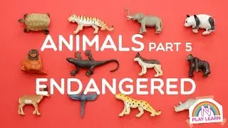 Learning Animals Names and Sounds for Kids - Part 5: Endangered Species
