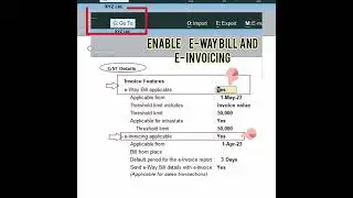 enable E-way Bill in tally prime#tallytutorial#tallyprimetipsandtricks check description box