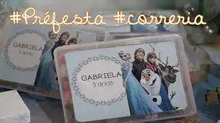 Pré festa frozen - Lembrancinha crianças e correria!