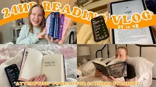 24 in 48 Reading Vlog ⏰📚🎧 | attempting to read for 24 hours in 1 weekend!