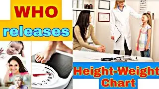 WHO releases Ideal Height-Weight Chart | #WHO #HeightWeightChart  #Shorts