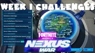(Chapter 2) ALL Week 1 Challenges Guide - Season 4 - Fortnite Battle Royale (Quinjet, Doctor Doom)