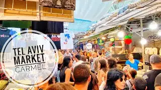 VIRTUAL TOUR CARMEL MARKET Tel Aviv Amazing Atmosphere Happy Pepole