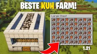 Unendlich Leder & Steak! 🔥 Die BESTE Kuhfarm in Minecraft 1.21 (Einfach & OP!)