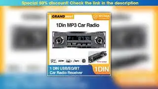 Best Seller Grandnavi Car Radio 1 DIN Stereo FM Bluetooth MP3 Audio Player Handfree USB Aux Input F