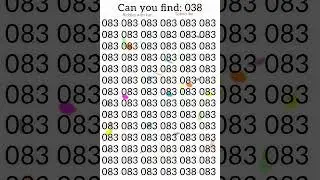 find number in 10 sec #subscribe @kanriddles #trending #challenge