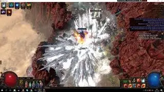 [poe 3.1] Glacial cascade miner T2 clear speed demo on T11 shaped mesa