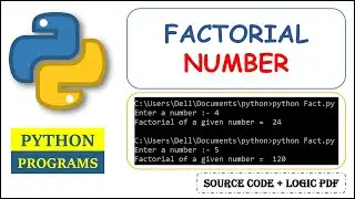 Factorial Number in Python