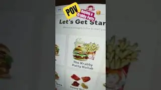 Buying a Krabby Patty at Wendys POV #wendys #krabbypatty #pov #gopro #spongebob #fastfood
