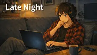Late Night Work 💻 Japanese Lofi Chill Beats　　(1h 14m)