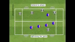 Football / soccer coaching - defend to attack