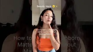 How to Remove Stubborn Matte Lipstick Without Makeup Remover! #shorts #hack #makeup #lipstick #india