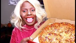 Pizza Mukbang Chewy ASMR Eating Sounds | Mega Tingles