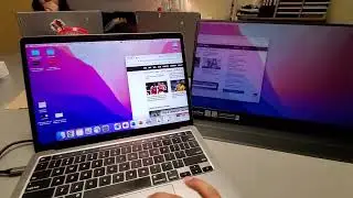 Connecting the InnoView Portable Monitor to a MacBook Pro in under 30 seconds using the USB C ports