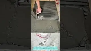 Tile Installation Tool: Large Notched Trowel for Precision Mortar Application #innovationtools