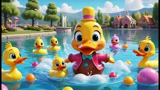Five Little Ducks at the Candy Lake Adventure | Fun Kids Song | Sing Along Nursery Rhyme