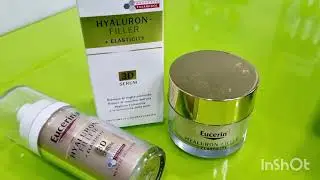 ماهي مميزات اشهر سيروم ضد التصبغات و التجاعيد  Hyaluron Filler  Elasticity#eucerin