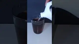 Bleaching effect on types of drinks #bleach #shorts #experiment