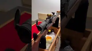 Быстросъемный прицел на винтовке для охоты на опасную дичь!